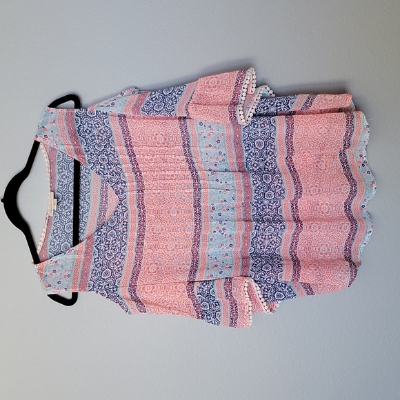 Style & Co plus floral cold shoulder sheer blouse 2X - Picture 1 of 8